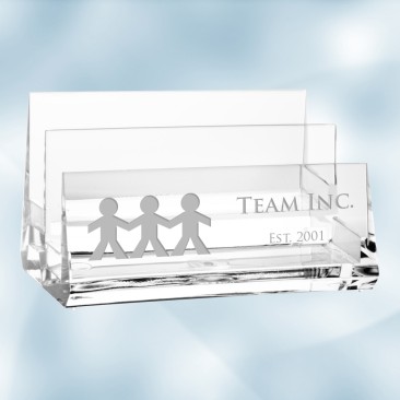 Acrylic 2-Tiered Business Card H