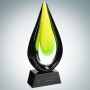Art Glass Goldfinch Award with B