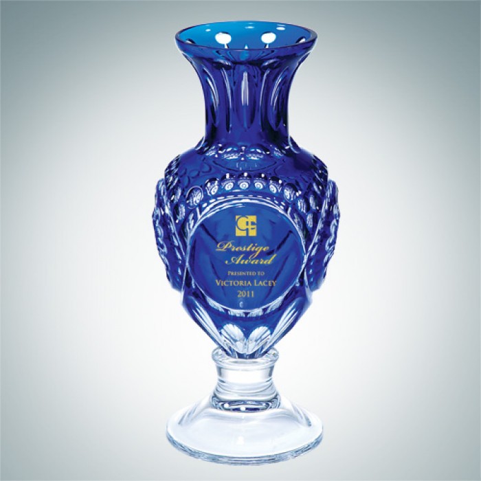 Italian Mario Cioni Agarthi Crystal Renaissance Vase Achievement