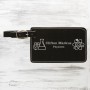 Black/Silver Leatherette Luggage