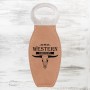Light Brown Leatherette Bottle O