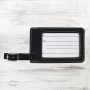 Black/Gold Leatherette Luggage Tag