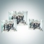 Color Photo Imprinted Beveled Horizontal Rectangle Jade Glass Plaque