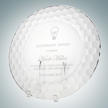 Honeycomb Glass Charger Plate wi