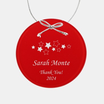 Red Circle Ornament
