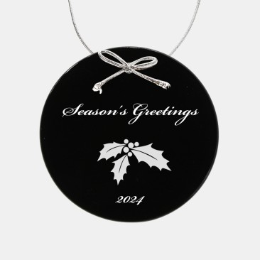 Black Circle Ornament