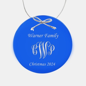 Blue Circle Ornament