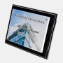 Color Photo Imprinted Floating Acrylic Plate on Gloss Horiz./Verti. Blackwood Plaque