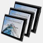 Color Photo Imprinted Floating Acrylic Plate on Gloss Horiz./Verti. Blackwood Plaque