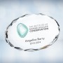Gem-Cut Oval Paperweight
