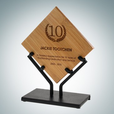 Genuine Bamboo Plaque with Iron
