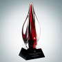 Art Glass Red Contemporary Award