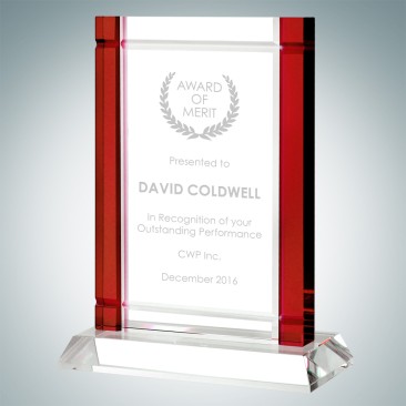 Classic Red Deco Award (Crystal