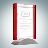 Red Deco Award (Aluminum Base)