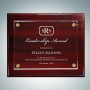 Rosewood Piano Finish Plaque - F