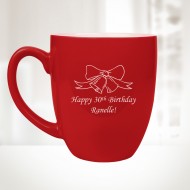 Red Ceramic Bistro Mug, 16oz