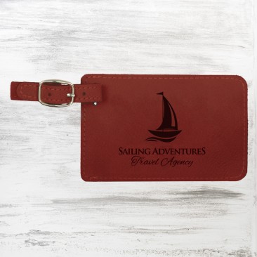 Rose Leatherette Luggage Tag