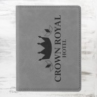 Gray Leatherette Passport Holder