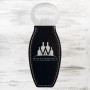 Black/Silver Leatherette Bottle