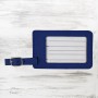 Blue Leatherette Luggage Tag