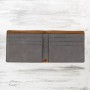 Gray Leatherette Bifold Wallet