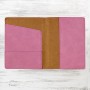 Pink Leatherette Passport Holder