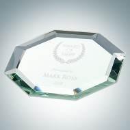 Octagon Jade Glass Mirror Coaster