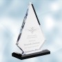 Acrylic Peak Award with Black Ba