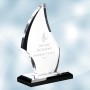 Acrylic Flare Award with Black B