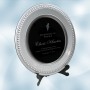 Silver/Black Award Plate with Ac
