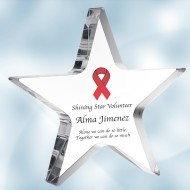 Color Imprinted Acrylic Star Award