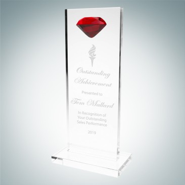 Tower Award with Red Diamond Acc