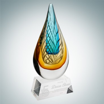 Art Glass Desert Sky Award with