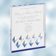 Acrylic Blue Diamond Mirage Award