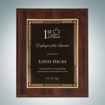 High Gloss Cherry Wall Plaque w/