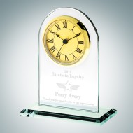 Jade Gold Roman Arch Clock