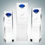 Embedded Blue Diamond Crystal Award