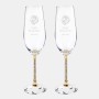 Gold Wedding Champagne Flute Pai