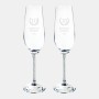 Silver Wedding Champagne Flute P