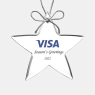 Color Imprinted Acrylic Star Ornament