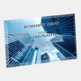 Sublimation Color Imprinted Horizontal Beveled Glass with Silver Pin