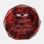 Red Marble Octagon Acrylic Award