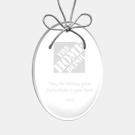 Acrylic Oval Ornament