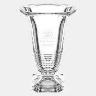 Regal Cut Footed Vase | Hand Cut