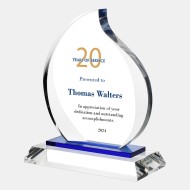 Color Imprinted Blue Eternal Flame Award