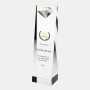 Color Imprinted Embedded Diamond Crystal Award