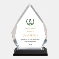 Color Imprinted Silver Diamond Impress Acrylic Award 