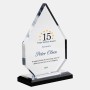 Color Imprinted Acrylic Diamond Award with Black Base