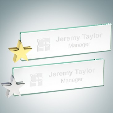 Nameplate with Star Holder