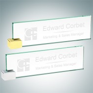 Jade Nameplate with Rectangle Holder